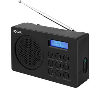 LOGIK L2DAB16 Portable DAB/FM Radio - Black, Black