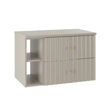 Mueble bajo lavabo 80cm paneles laminados y de mdf cachemira