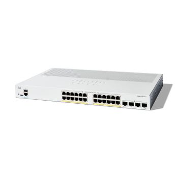 Switch Cisco 24 Puertos Gigabit PoE+ 4 SFP L2/L3 Gestionado QoS VLAN 56Gbps