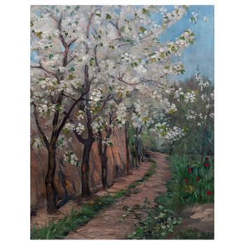 Legendarte - Cuadro Lienzo, Impresión Digital - Cherry Blossom - Ingebot Eggertz - Decoración Pared Cm. 60x80