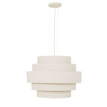 Lámpara de techo de tela crema Ø79 cm