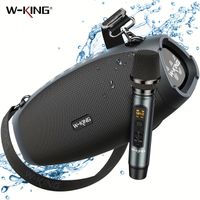 altavoces bluetooth portatiles w-king x10mic 120w pico 70w con microfono inalambrico bluetooth inalambrico para exteriores resistente al agua