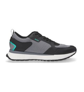 BOSS para hombre. 50513195 Zapatillas Jonah gris (43), Plano, Cordones, Casual