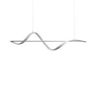 lampara colgante led decorativa geometrica diseno suspendido de metal blanco khutti