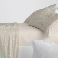 juego de sabanas 100 algodon floral cama de 105 cm color gris burrito blanco