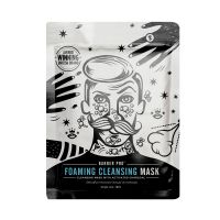 barber pro foaming cleansing mask with activated charcoal