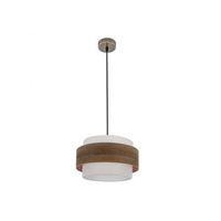colgante myriam 1xe27 cueromadera oscura regx40x40 cm