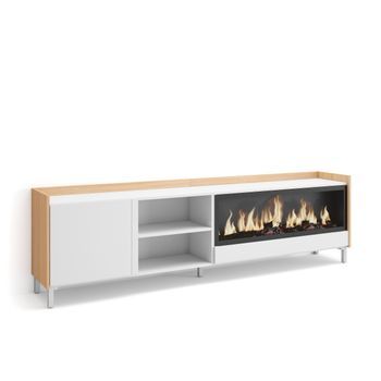 Mueble Tv, Televisión, Muebles De Salón, Almacenaje, 212x61x35 Cm, Para Tv Hasta 80