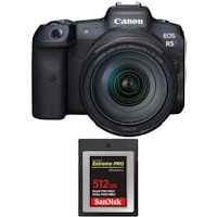 eos r5  rf 24-105mm f4l is usm  sandisk 512gb extreme pro cfexpress type b  2 anos de garantia