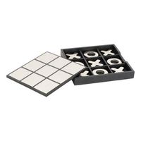 juego de tres en raya bilal 21 x 21 cm negro - atmosphera createur dinterieur