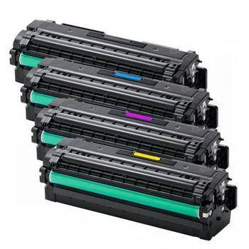 Compatible Multipack Samsung SL-C2620DW Printer Toner Cartridges (4 Pack) -CLT-K505L