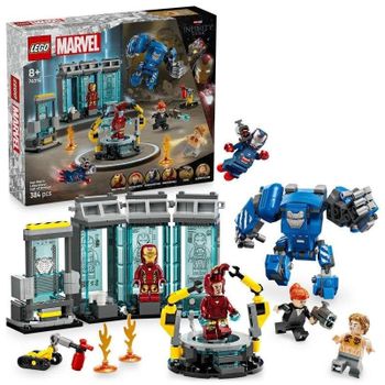 LEGO Marvel Laboratorio de Iron Man Sala de Armaduras 76315 384 piezas