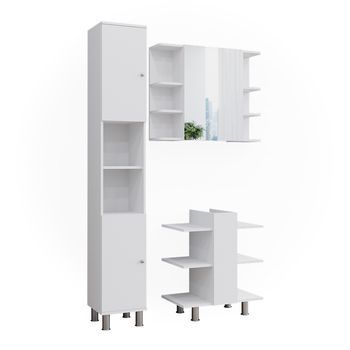 Conjunto De Muebles De Baño Fynn 3 Partes Vicco