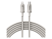 cable usb-c a lightning - baseus titanium alloy carga ultrarrapida alta resistencia lightning 200 cm 20w dorado galaxy
