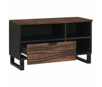 mueble para tv marron 80 x 33 x 46 cm madera maciza de mango