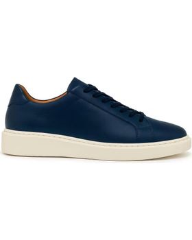 de DUCA DI MORRONE ZAPATILLAS DUCA DI MORRONE FABRIZIOPELLE DE PIEL AZUL BLUE