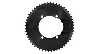 Platos alugear round aero 110 bcd 4b asimetrico shimano 2x12 velocidad negro