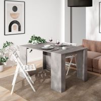 consola extensible efecto madera cemento 140x90x77cm