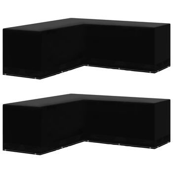 Cubierta De Muebles De Jardín Forma L 12 Ojales 250x250x90 Cm Cfw42293