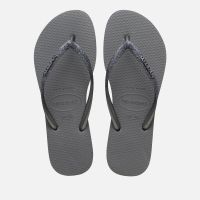 havaianas womens slim glitter rubber flip flops - 8