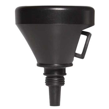 Funnel black plastic 14cm dia