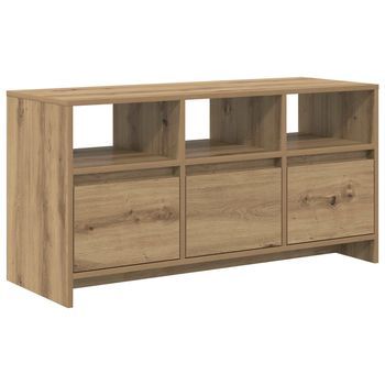 Mueble De Tv 102 X 37,5 X 52,5 Cm Roble Artisan Vidaxl