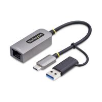 adaptador usb-c a ethernet startechcom usb3c-e1000-a 1gbps dongle usb-a gris 15cm