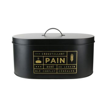 Panera de metal negro mate