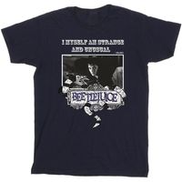 beetlejuice camiseta strange and unusual para hombre