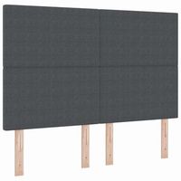 cabeceropanel de cabecero gris oscuro 160 cm tela de pana