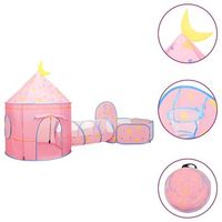 tienda de juegos para ninos rosa 301x120x128 cm vidaxl
