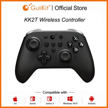Controlador de juego inalámbrico Bluetooth GuliKit KK2T con Joystick magnético TMR antidesiva para Windows/Switch 2/Steam Deck/iOS/macOs