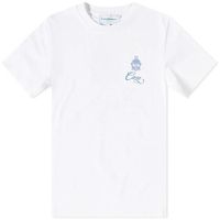 casablanca tops y camisetas t-shirt embleme de casa white para hombre