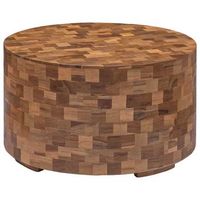 mesa de cafe - mesa de centro de madera maciza de teca 60x60x35 cm