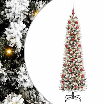 Árbol De Navidad Artificial Blanco 180 Cm Pvc, Metal Y Plástico Vidaxl