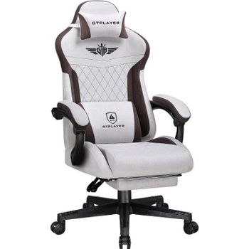 Silla Gaming GTPLAYER Ergonómica Soporte Lumbar 150kg