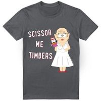 south park camiseta scissor me timbers para hombre