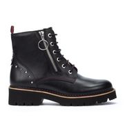 pikolinos para mujer w6s-8619 botines de piel vicar negro 36 plano cordones cremallera casual