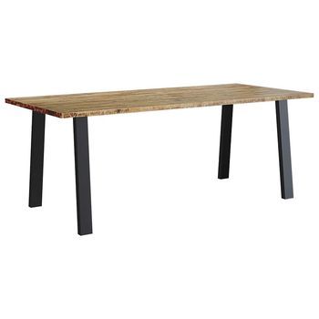 Mesa De Comedor | Mesa De Cena Madera Maciza De Acacia 200x90x75 Cm