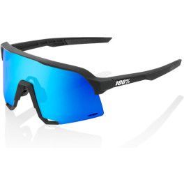 100% S3 - Matte White - Hiper Blue Multilayer Mirror Lens