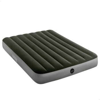 Colchón Inflable Intex Fiber-Tech 2 Plazas, 137x191x25 Cm, Azul