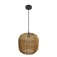 fabrilamp lampara de techo colgante fabio 1xe27 negronatural 33d