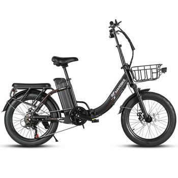 Bicicleta Eléctrica Plegable Samebike Cy20 Pro, Fat Bike Urbana De 20