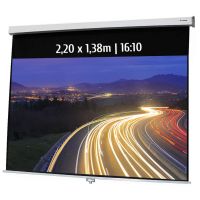 kimex pantalla de proyeccion manual 220x138m formato 1610