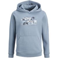 jack  jones jersey 12263378 jcooutdoor logo sweat hood sn jnr flint stone para nino