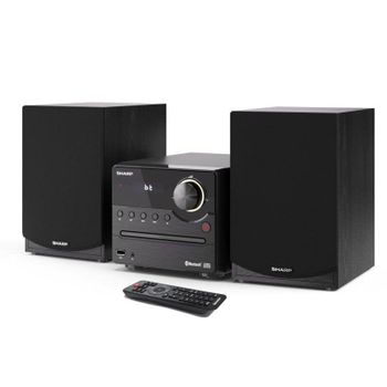 Microcadena Sharp XL-B512 45W RMS Bluetooth 5.0 CD/FM negra