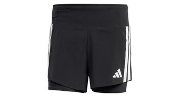 Pantalon corto adidas adizero 2 en 1 negro hombre