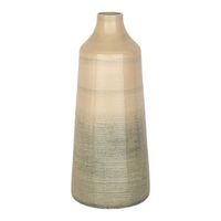 florero vidrio beige gris