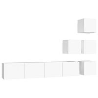 mueble de pared para tv  mueble de salon  gabinete de tv madera contrachapada blanco