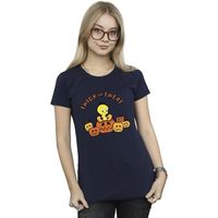 dessins animes camiseta twick or tweat para mujer
